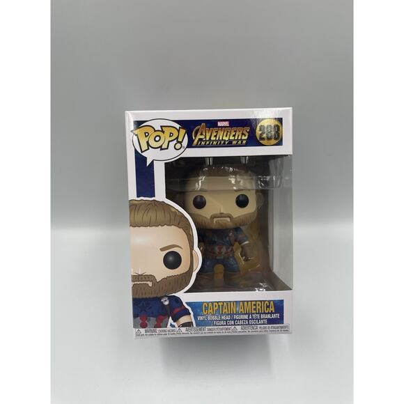 Avengers: Infinity War Captain America Pop! Vinyl Figure #288 NEW- FAST SHIPPING - Picture 1 of 7